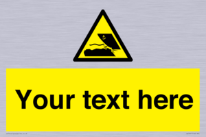 Custom Warning submerged objects in watercraft areas